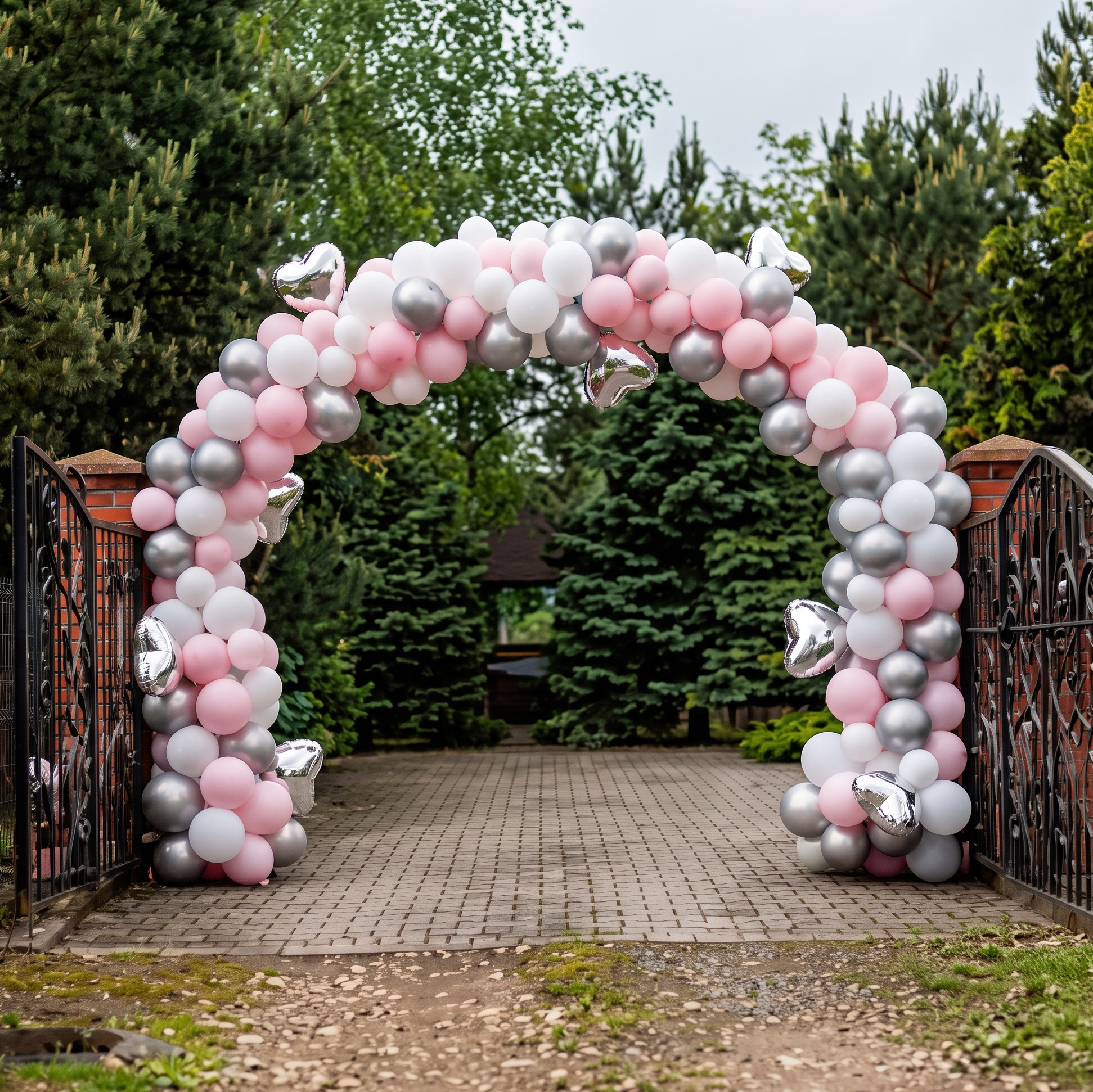 Pastel Balloon Arch Entrance